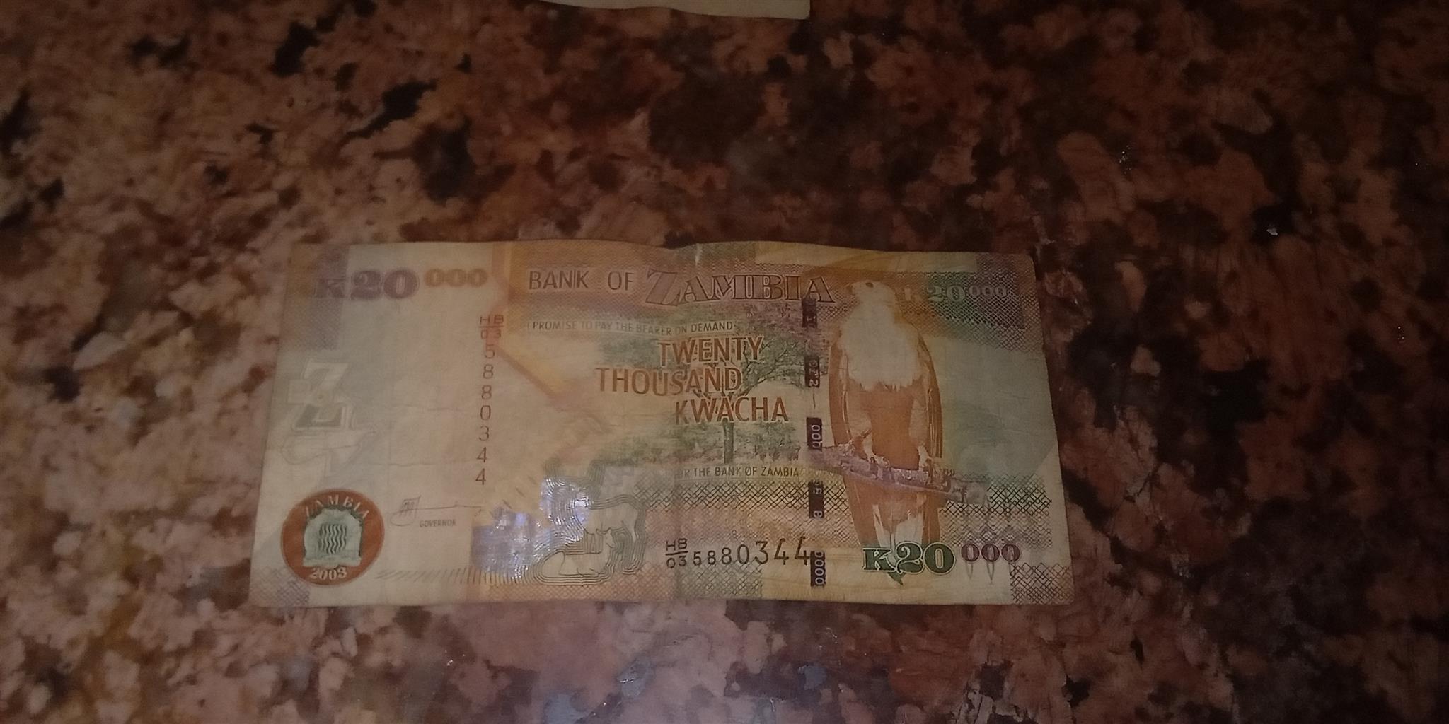 Kwacha money to swap for south Africa ZAR