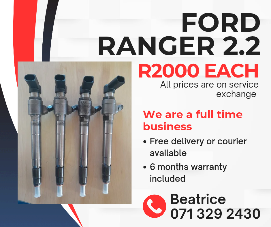 FORD RANGER 2.2 DIESEL INJECTORS FOR SALE WITH WARRANTY - Private Seller FORD RANGER 2.2 DIESEL INJECTORS FOR SALE WITH WARRANTY - Private Seller