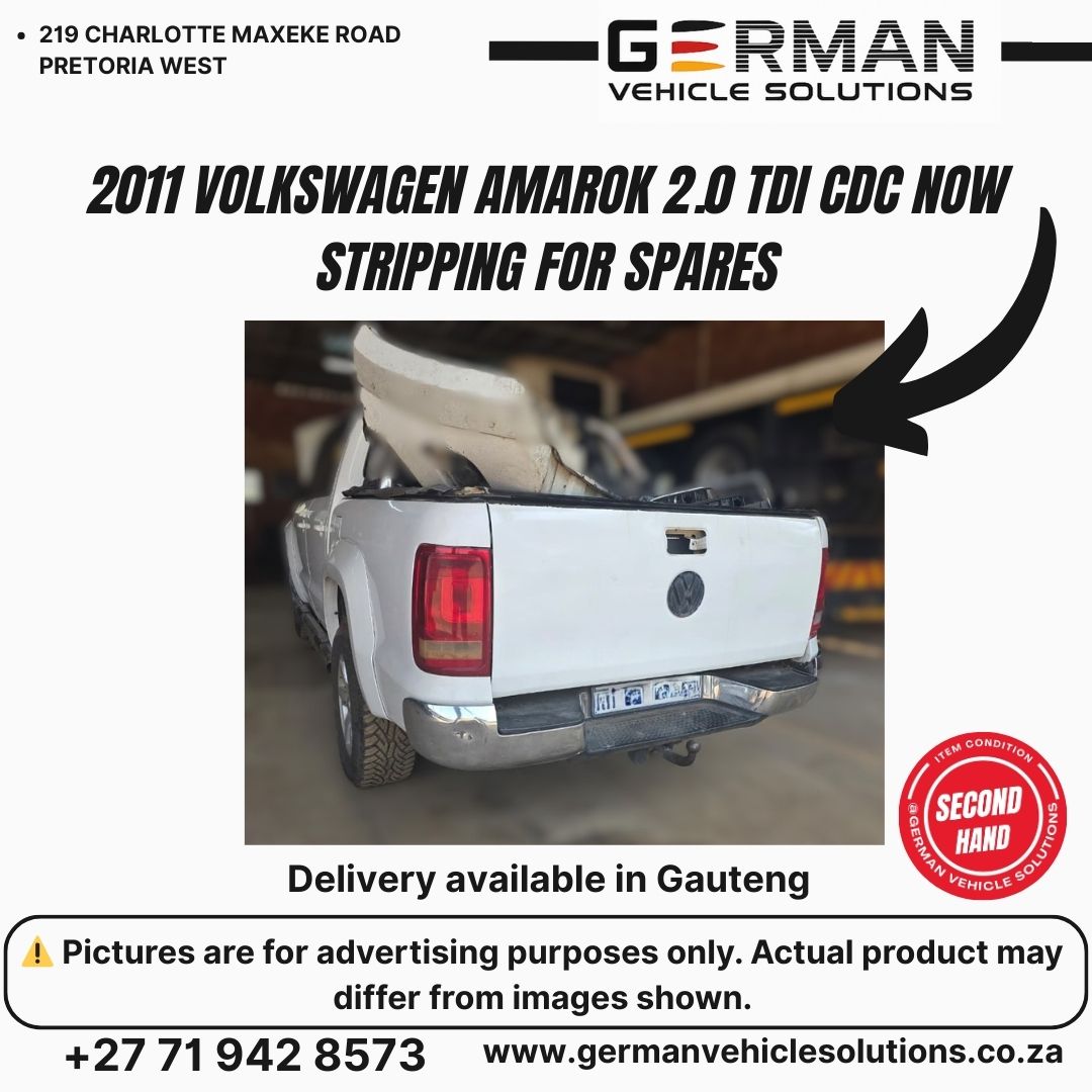 2011 Volkswagen Amarok 2.0 tdi double cab stripping for spares - Private Seller 2011 Volkswagen Amarok 2.0 tdi double cab stripping for spares - Private Seller