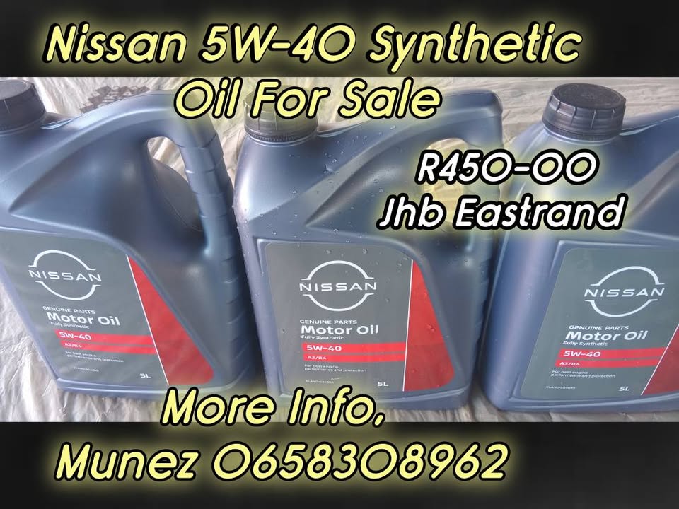 Nissan 5W-40 Synthetic Engine Oil For Sale - Private Seller Nissan 5W-40 Synthetic Engine Oil For Sale - Private Seller