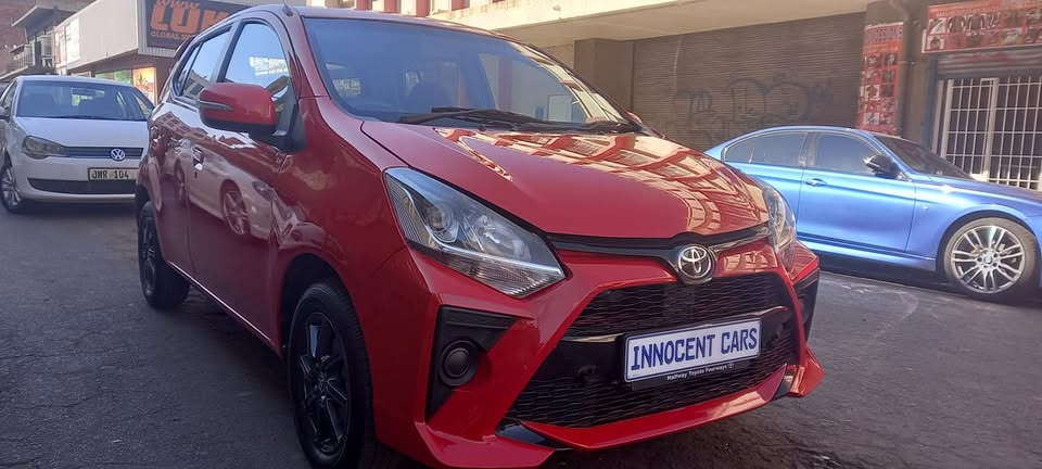 USED 2022 TOYOTA AYGA 1.0, MANUAL, RED COLOUR,