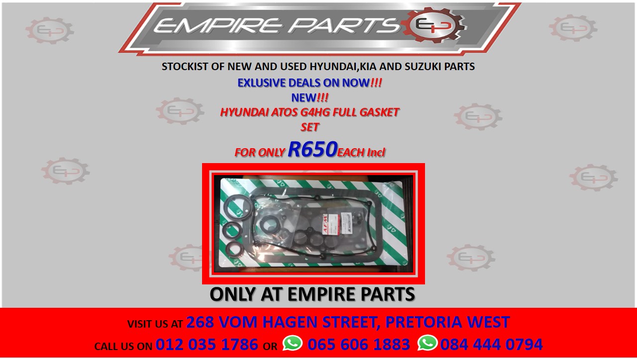 HYUNDAI ATOS G4HG FULL GASKET SET - Private Seller HYUNDAI ATOS G4HG FULL GASKET SET - Private Seller