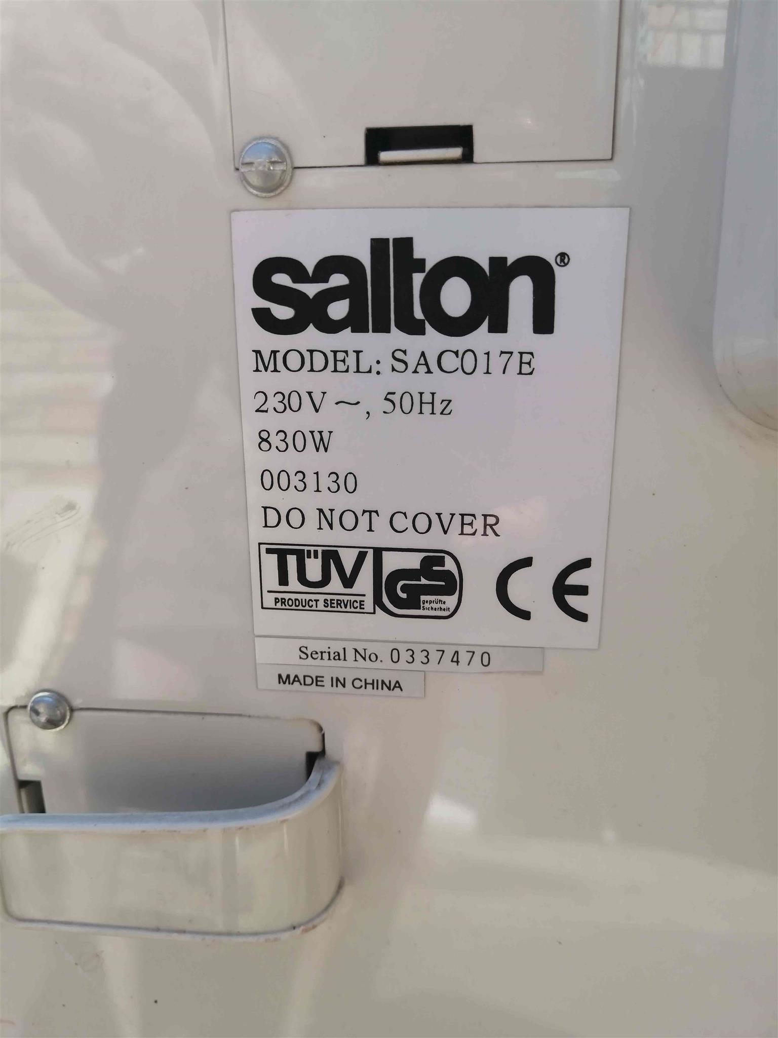 SALTON PORTABLE AIR CONDITIONER MODEL SAC017E - GOOD CONDITION  