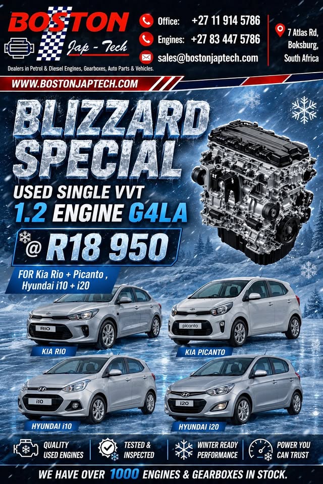 G4LA Single VVTI 1.2 KIA/HYundai Engine used - Private Seller G4LA Single VVTI 1.2 KIA/HYundai Engine used - Private Seller