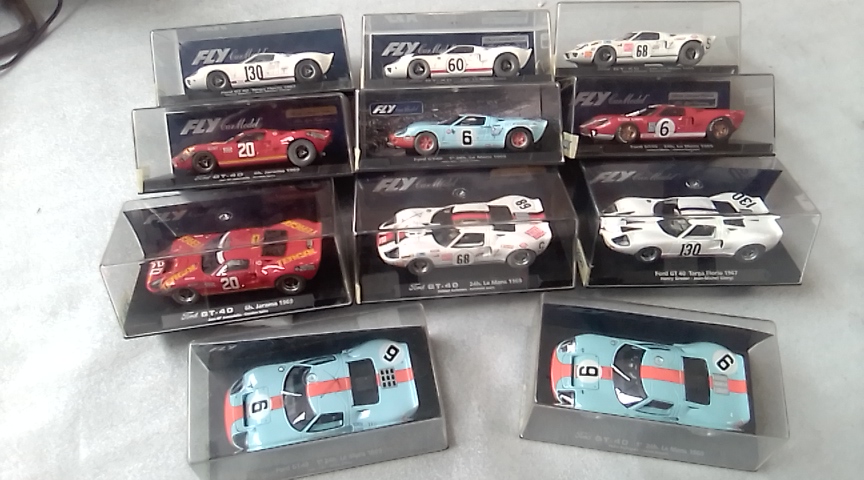 Ford GT40 & Capri Fly & Ninco Sport S Lightning Slot Cars 1/32. Ford GT40 & Capri Fly & Ninco Sport S Lightning Slot Cars 1/32.