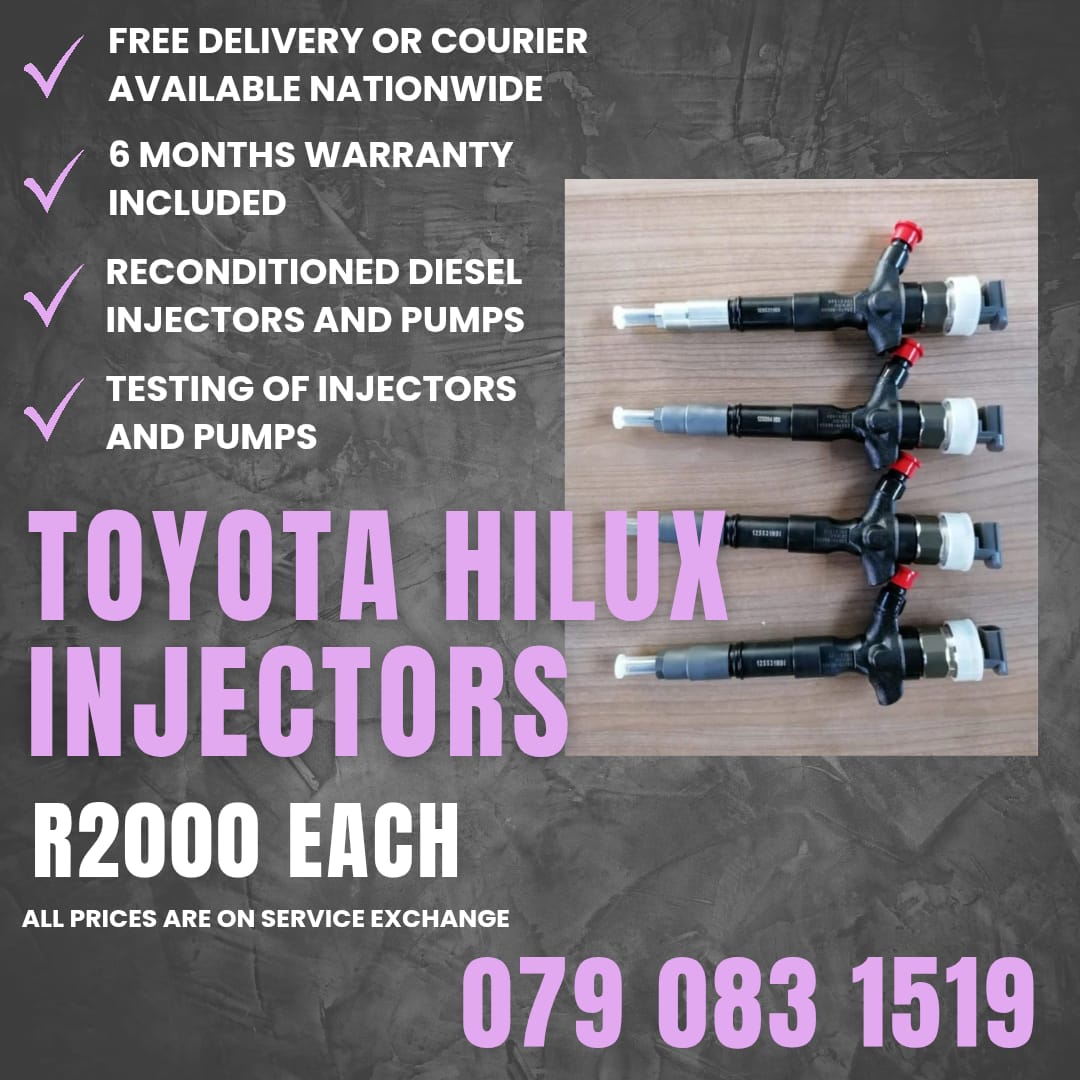 TOYOTA HILUX INJECTORS FOR SALE WITH WARRANTY INCLUDED - Private Seller TOYOTA HILUX INJECTORS FOR SALE WITH WARRANTY INCLUDED - Private Seller
