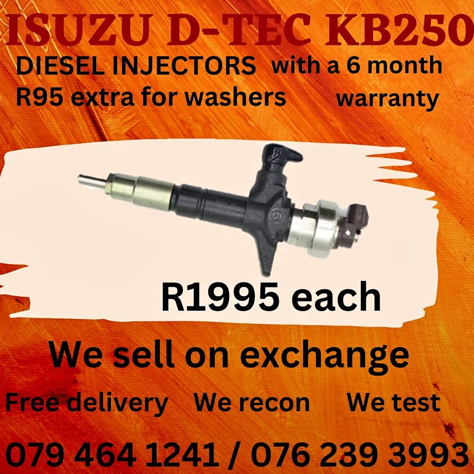 ISUZU D-TEC KB250 DIESEL INJECTORS - Private Seller ISUZU D-TEC KB250 DIESEL INJECTORS - Private Seller