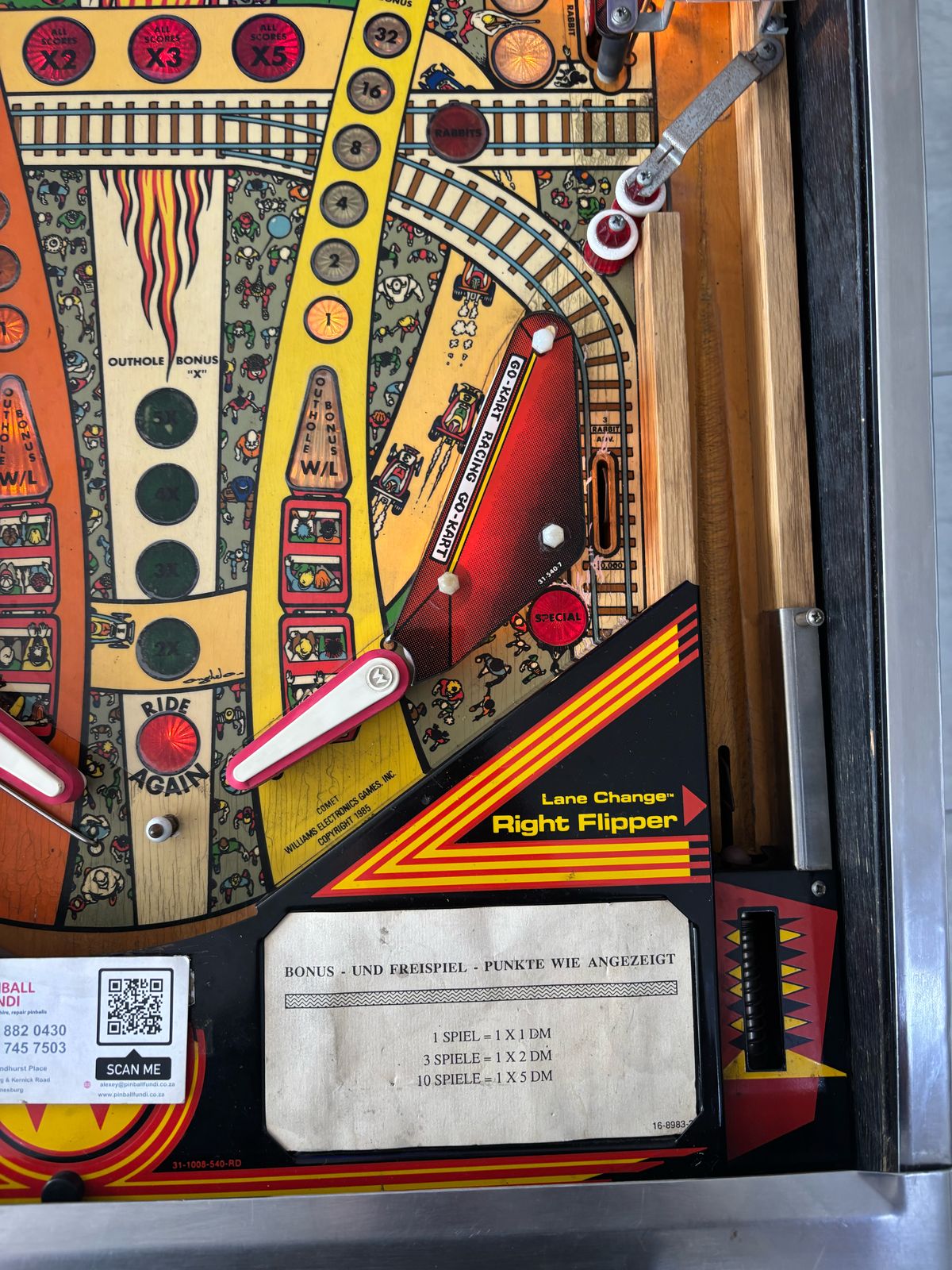 Comet Pinball Machine for Sale