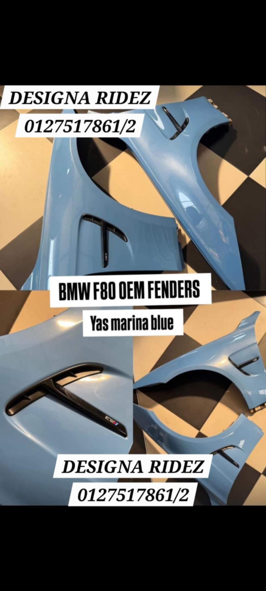 BMW F80 M3 OEM FENDERS YAS MARINA BLUE - Private Seller BMW F80 M3 OEM FENDERS YAS MARINA BLUE - Private Seller