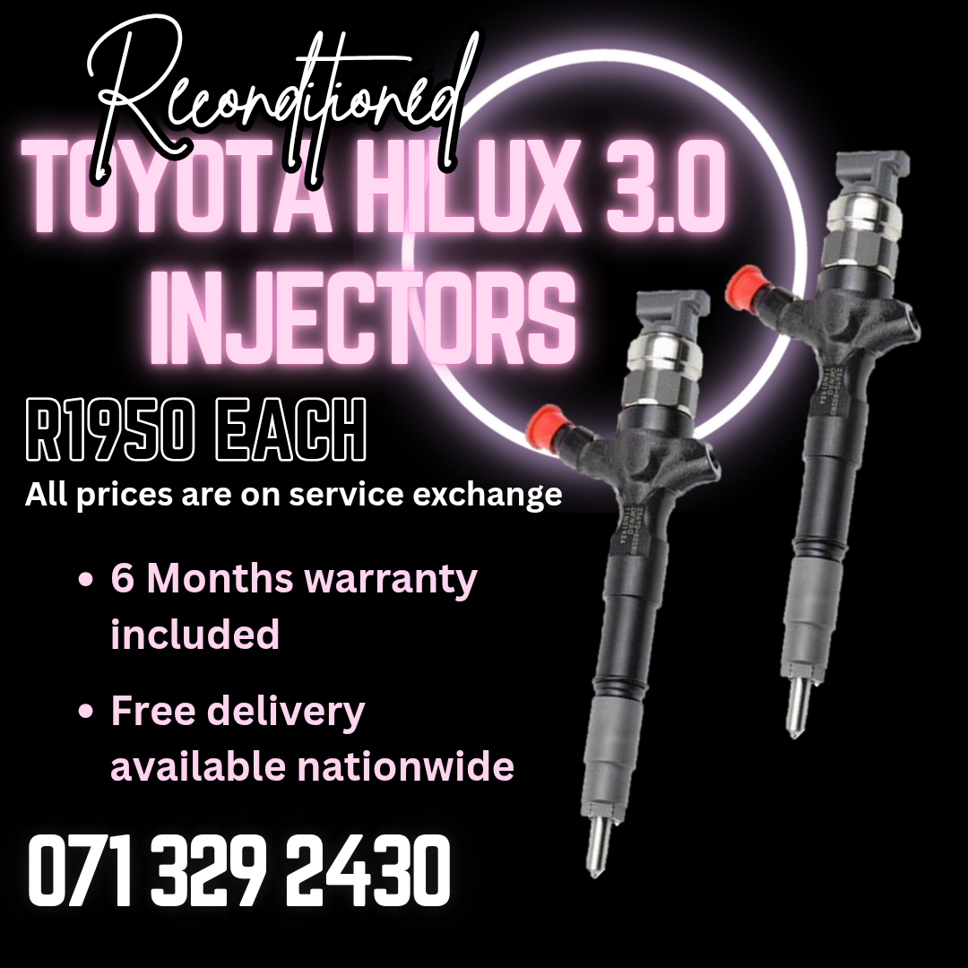 TOYOTA HILUX 3.0 INJECTORS FOR SALE WITH WARRANTY INCLUDED - Private Seller TOYOTA HILUX 3.0 INJECTORS FOR SALE WITH WARRANTY INCLUDED - Private Seller