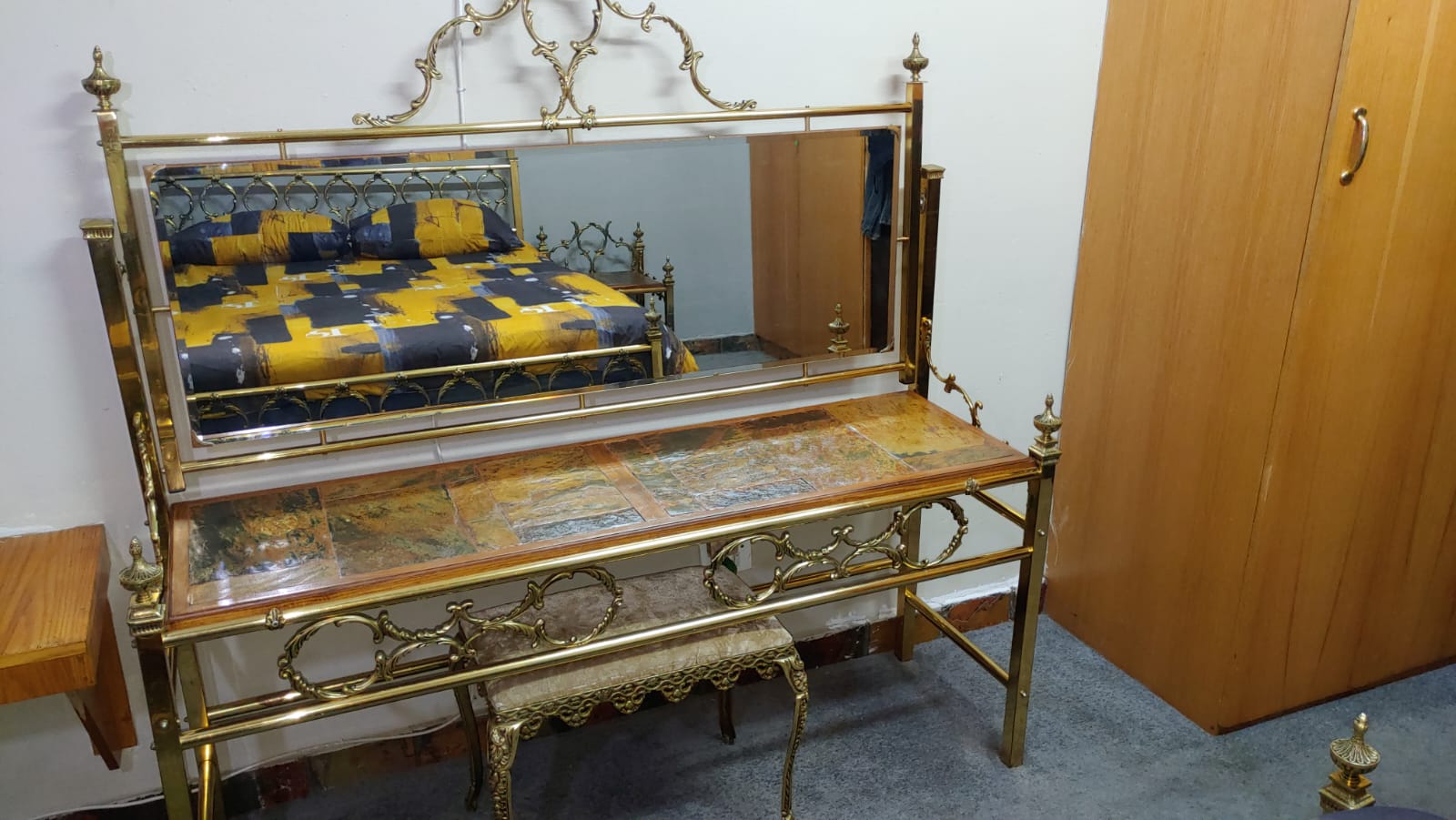 Vintage Style Italian Brass Bedroom Suite