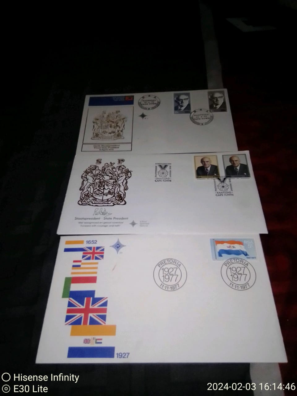 box full of stamps