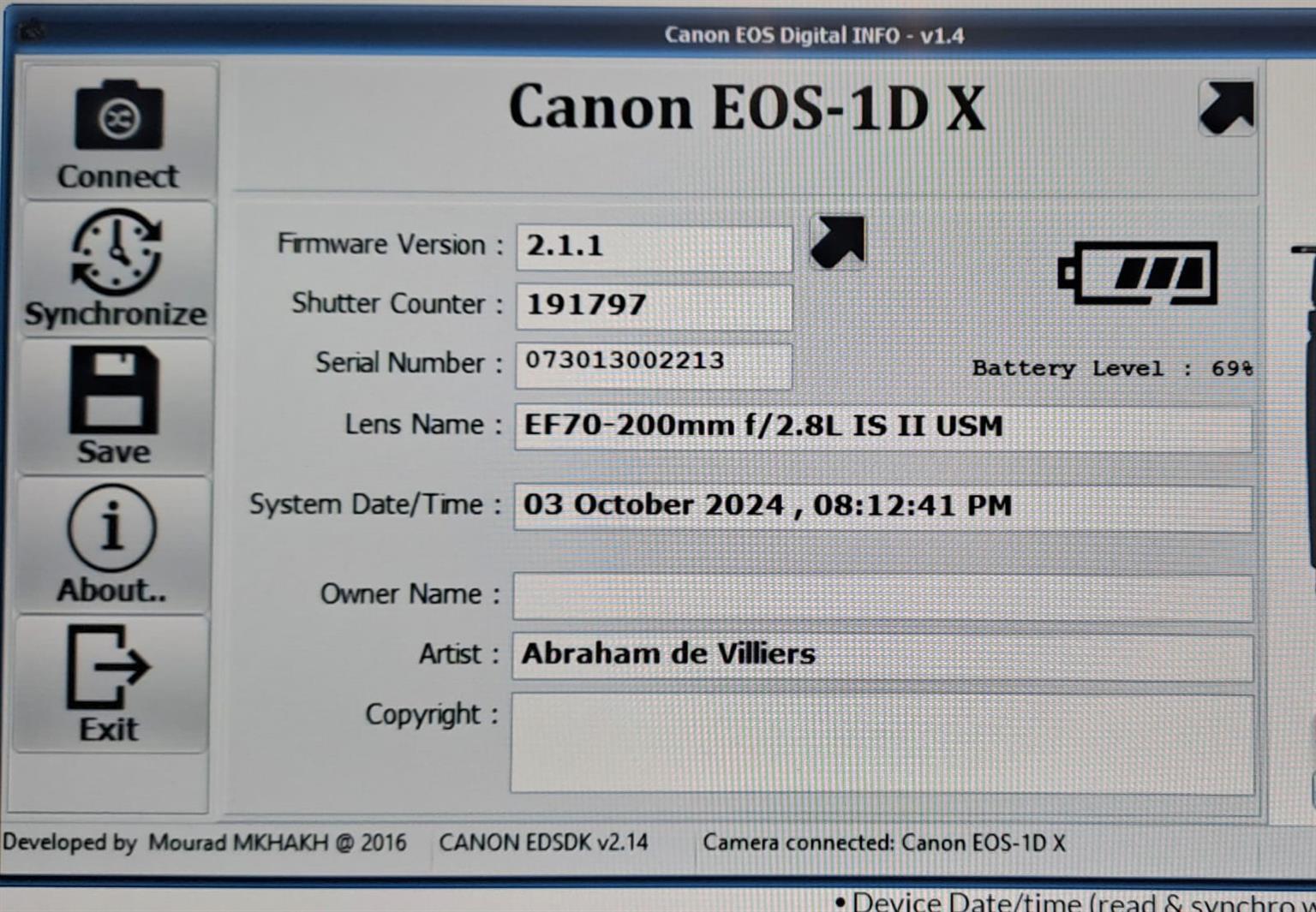 CANON EOS 1D X BODY ONLY