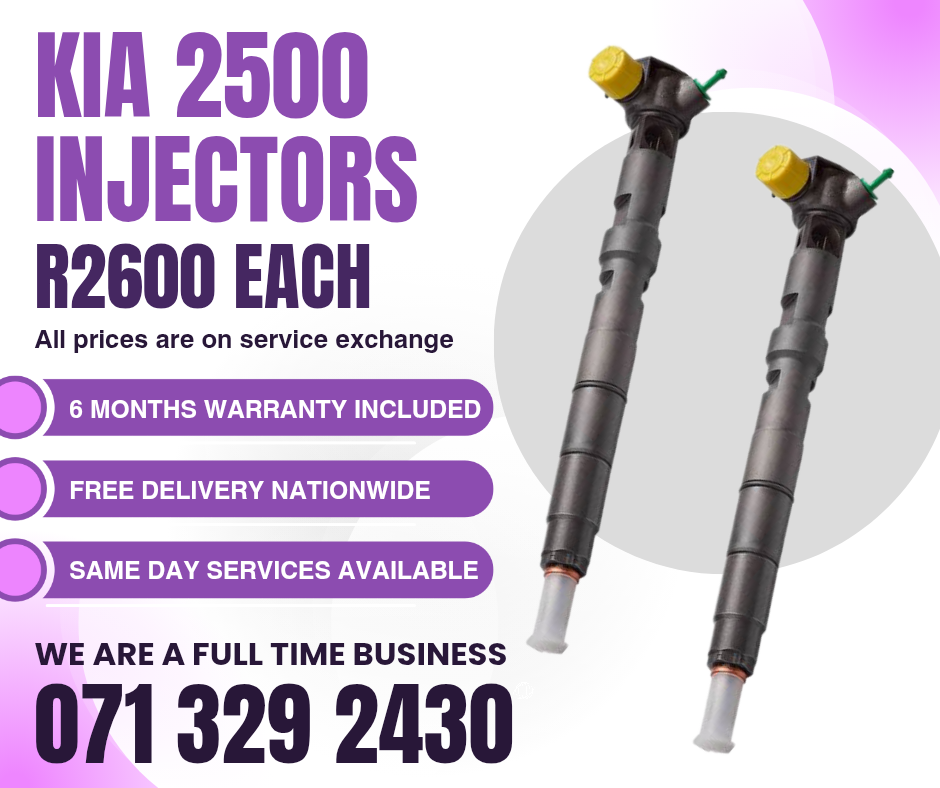 KIA 2500 DIESEL INJECTORS FOR SALE WITH WARRANTY - Private Seller KIA 2500 DIESEL INJECTORS FOR SALE WITH WARRANTY - Private Seller