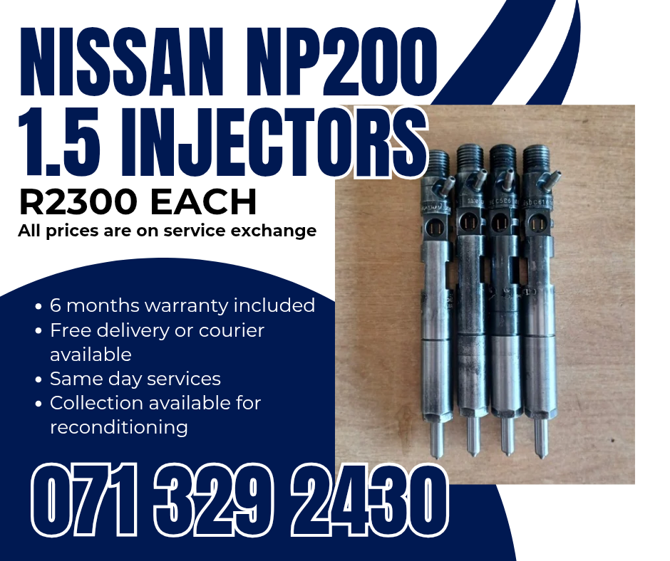 NISSAN NP200 1.5 DIESEL INJECTORS FOR SALE WITH WARRANTY - Private Seller NISSAN NP200 1.5 DIESEL INJECTORS FOR SALE WITH WARRANTY - Private Seller