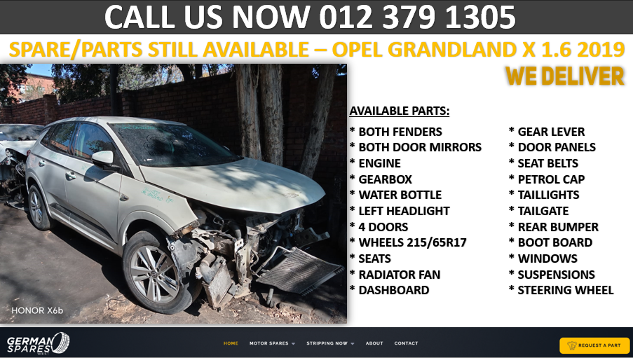 SPARE/PARTS STILL AVAILABLE IN STOCK – 2019 OPEL GRANDLAND X 1.6 - Private Seller SPARE/PARTS STILL AVAILABLE IN STOCK – 2019 OPEL GRANDLAND X 1.6 - Private Seller