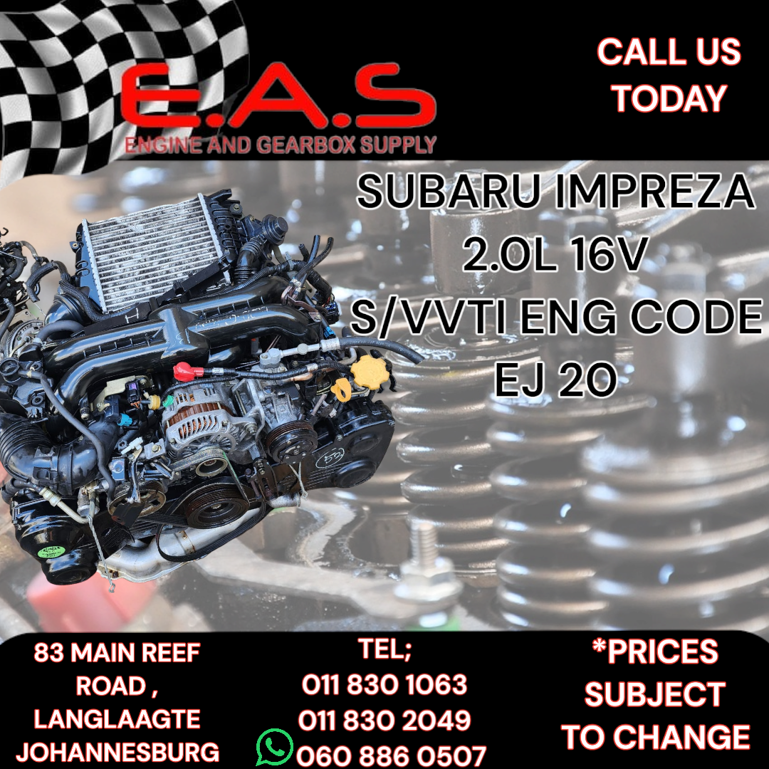 SUBARU IMPRESA 2.0 S/VVTI ENGINE EJ20 - Private Seller SUBARU IMPRESA 2.0 S/VVTI ENGINE EJ20 - Private Seller