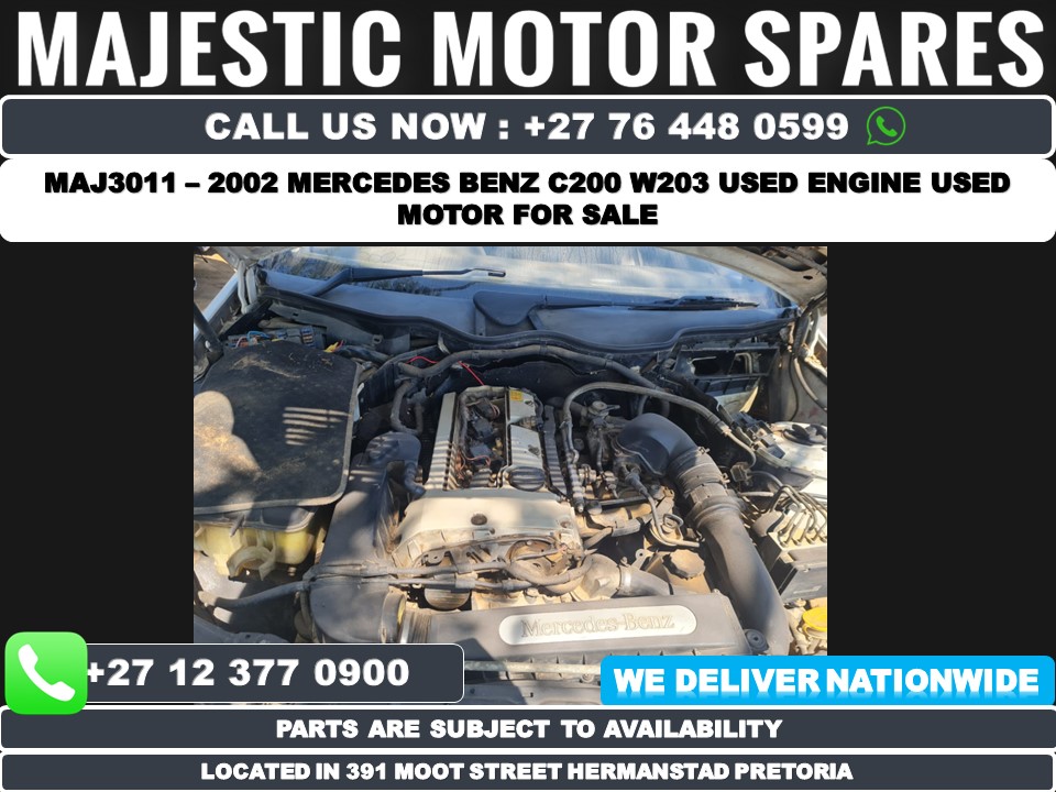 2002 Mercedes Benz C200 W203 used engine for sale - Private Seller 2002 Mercedes Benz C200 W203 used engine for sale - Private Seller