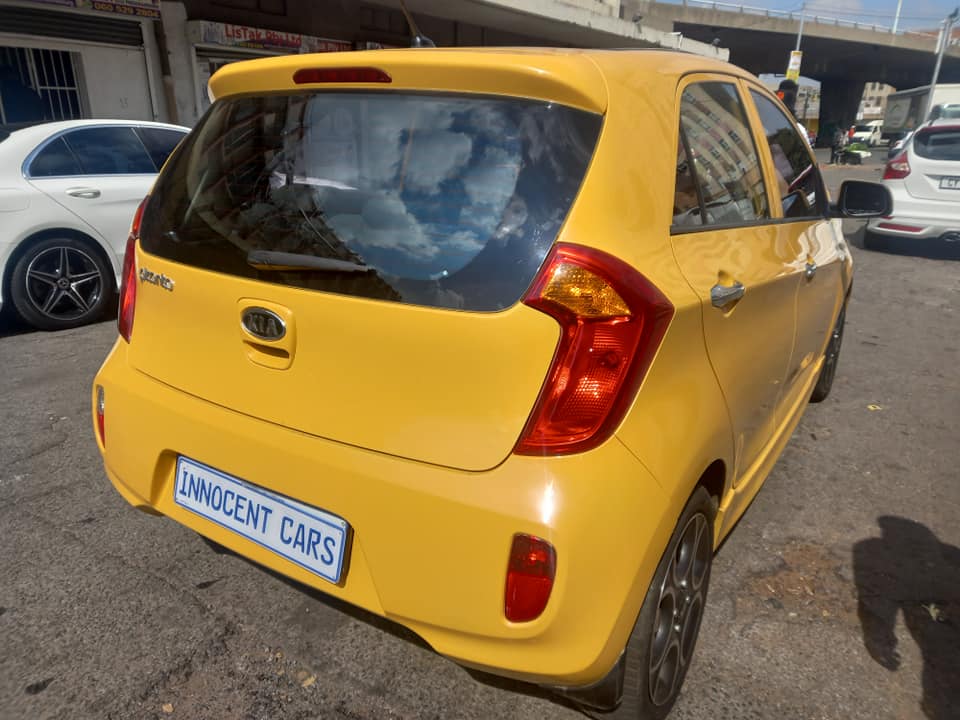2012 KIA PICANTO 1.1 PETROL, AUTOMATIC TRANSMISSION, YELLOW COLOR, MILEAGE 82000KM