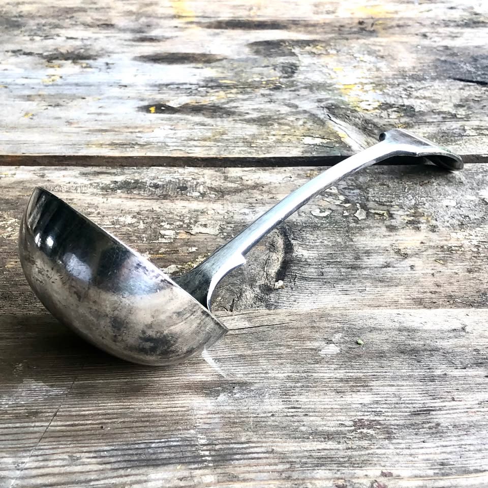 A Large Silver Plated Ladle. D&A Daniel & Arter ELECTRO NEVADA.