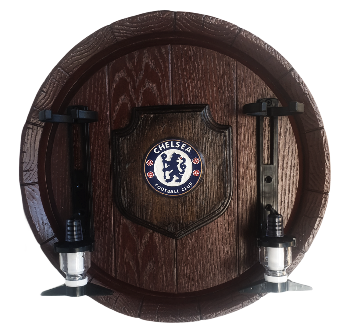 Chelsea FC Liquor Dispensers: Large Barrel End with 2 Optics Brand New Products