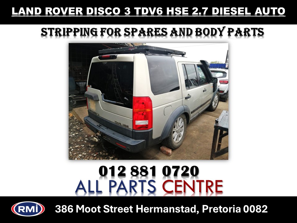 Land Rover Discovery 3 TDV6 HSE 2.7 Diesel Automatic Stripping for Spares