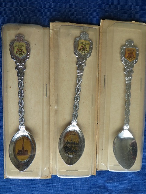 Collectible souvenir/place name tea spoons 107 in total