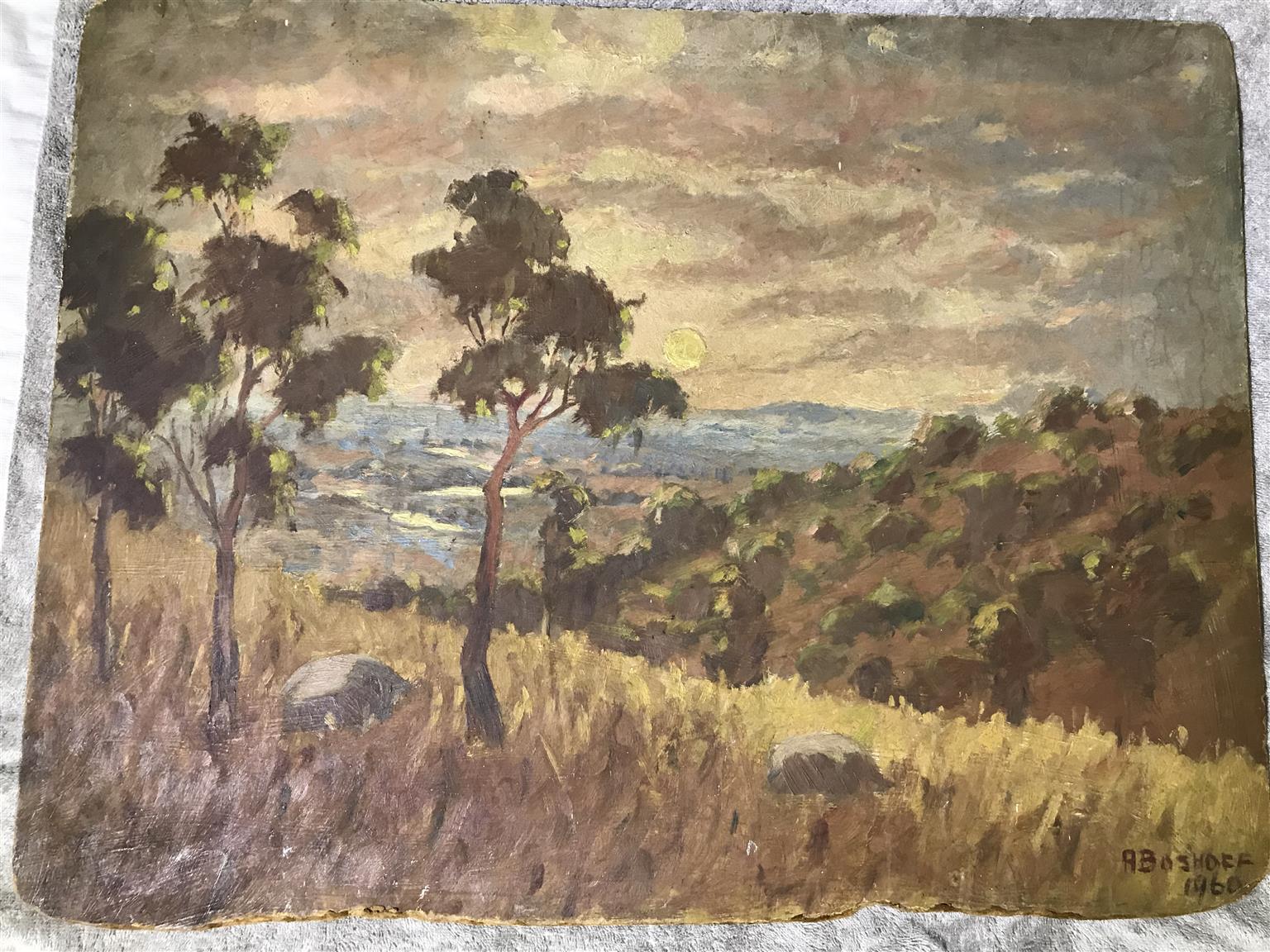 Adriaan Boshoff Painting 67cm x 51cm