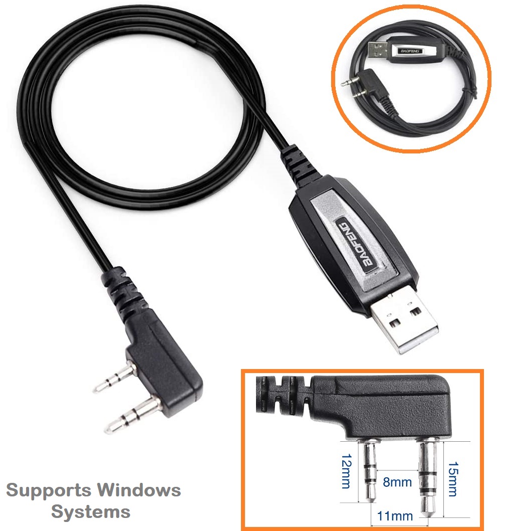 USB Programming Cable plus CD For Two-Way Walkie Talkie Radios/Transceivers. NEW