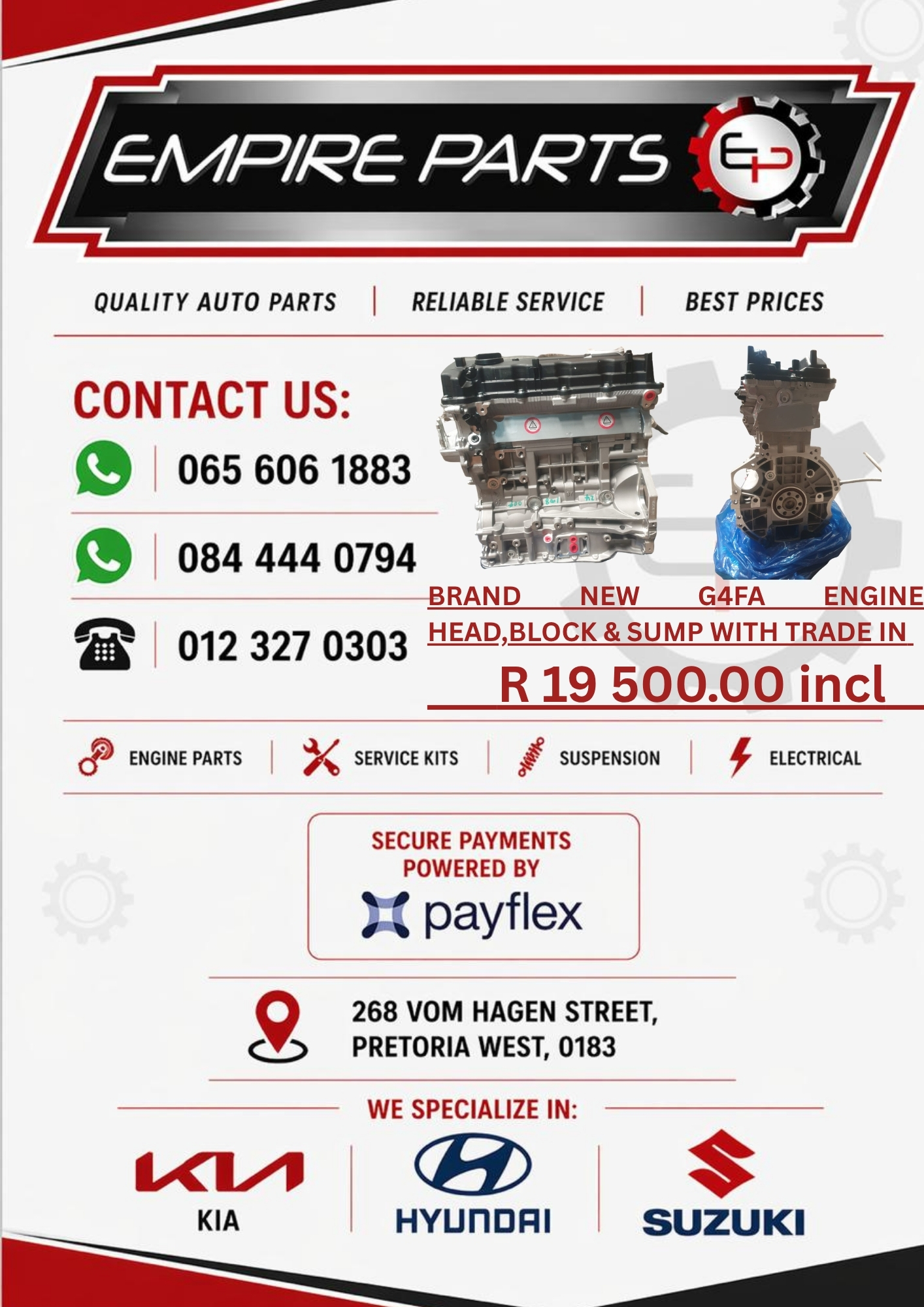 BRAND NEW G4FA ENGINE HEAD,BLOCK & SUMP WITH TRADE IN FOR SALE - Private Seller BRAND NEW G4FA ENGINE HEAD,BLOCK & SUMP WITH TRADE IN FOR SALE - Private Seller