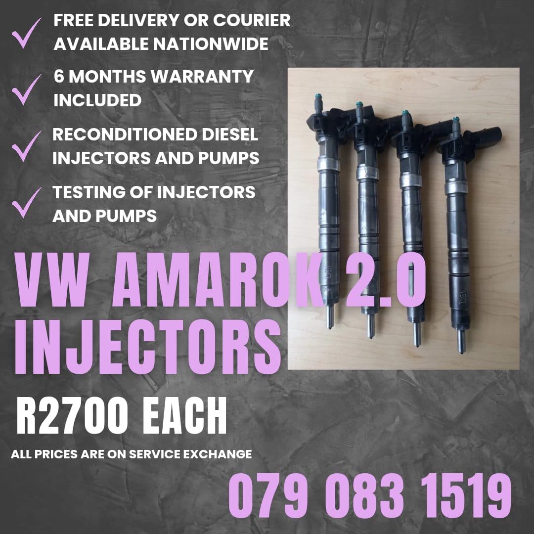 VW AMAROK 2.0 INJECTORS FOR SALE WITH WARRANTY INCLUDED - Private Seller VW AMAROK 2.0 INJECTORS FOR SALE WITH WARRANTY INCLUDED - Private Seller
