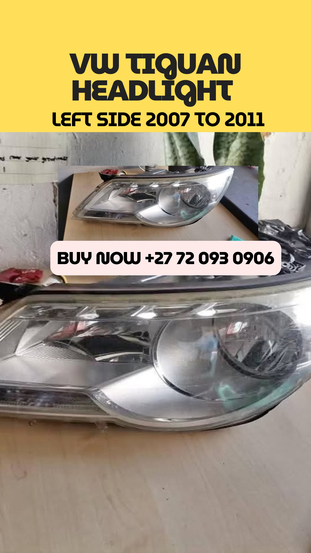 Vw TIGUAN Headlight Left Side 2007 - Private Seller Vw TIGUAN Headlight Left Side 2007 - Private Seller