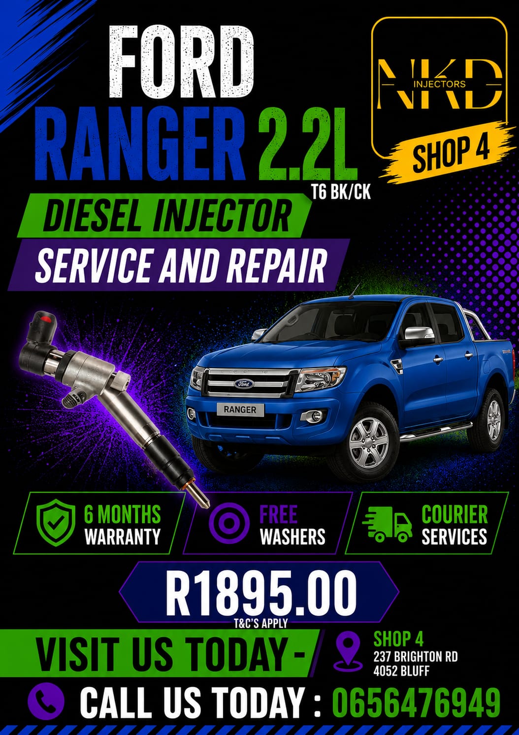 Restore_your_Ford_Ranger_2.2L_Diesel_Injectors_NKD - Private Seller Restore_your_Ford_Ranger_2.2L_Diesel_Injectors_NKD - Private Seller