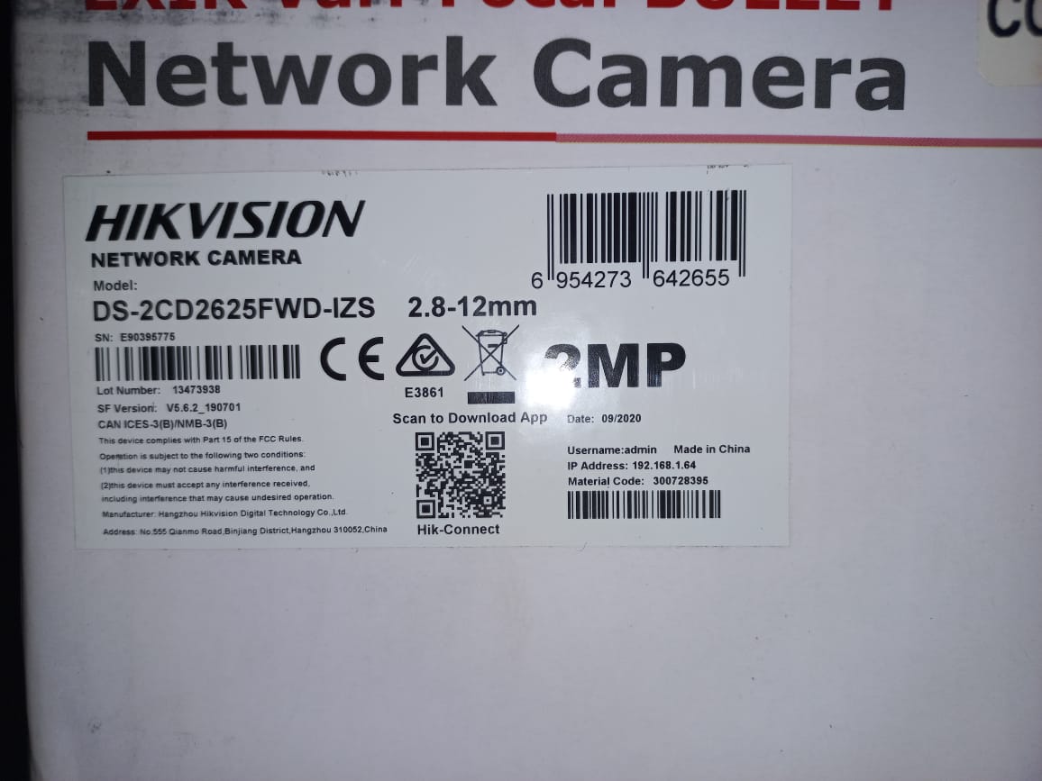 Hikvision Xir-varifocal network cameras 