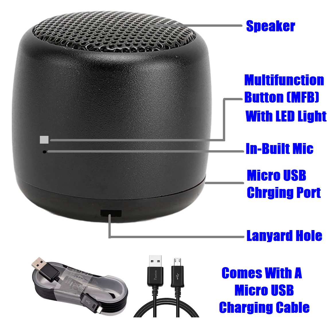 Nano Portable Wireless (Bluetooth) Speaker. Rechargeable Durable Wireless. NEW.