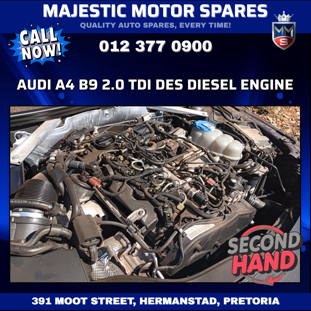 Audi A4 B9 2.0 TDI DES Diesel Engine for Sale - Private Seller Audi A4 B9 2.0 TDI DES Diesel Engine for Sale - Private Seller