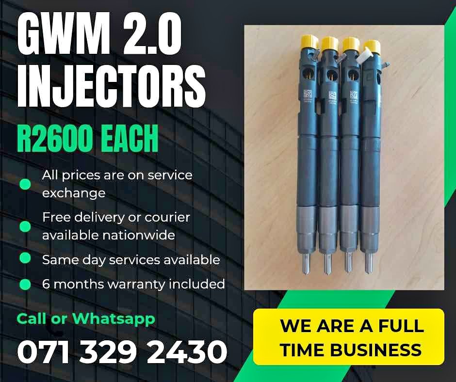 GWM STEED 2.0 INJECTORS FOR SALE WITH WARRANTY
