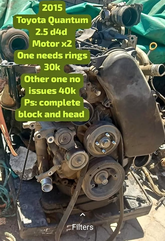 2015 Toyota quantum 2.5 d4d motors only head and blocks complete I have 3 available - Private Seller