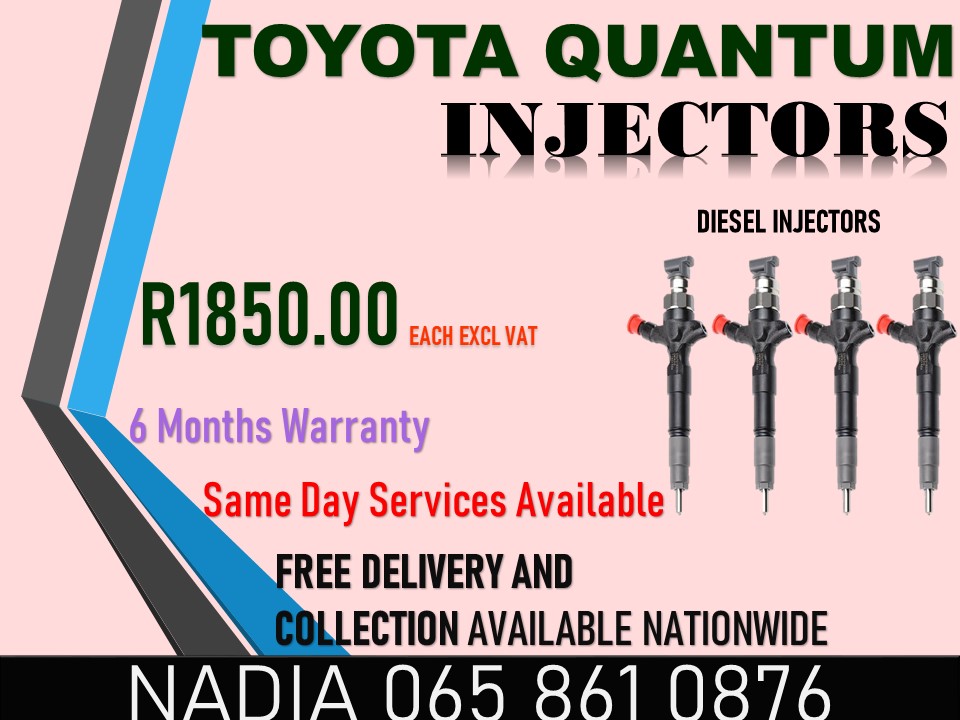 TOYOTA QUANTUM DIESEL INJECTORS AVAILABLE - Private Seller TOYOTA QUANTUM DIESEL INJECTORS AVAILABLE - Private Seller