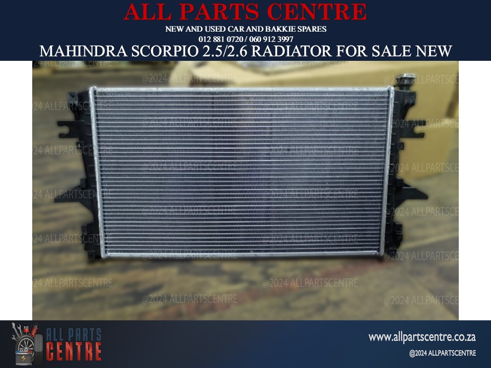 Mahindra Scorpio 2.5/2.6 radiator for sale new Mahindra Scorpio 2.5/2.6 radiator for sale new