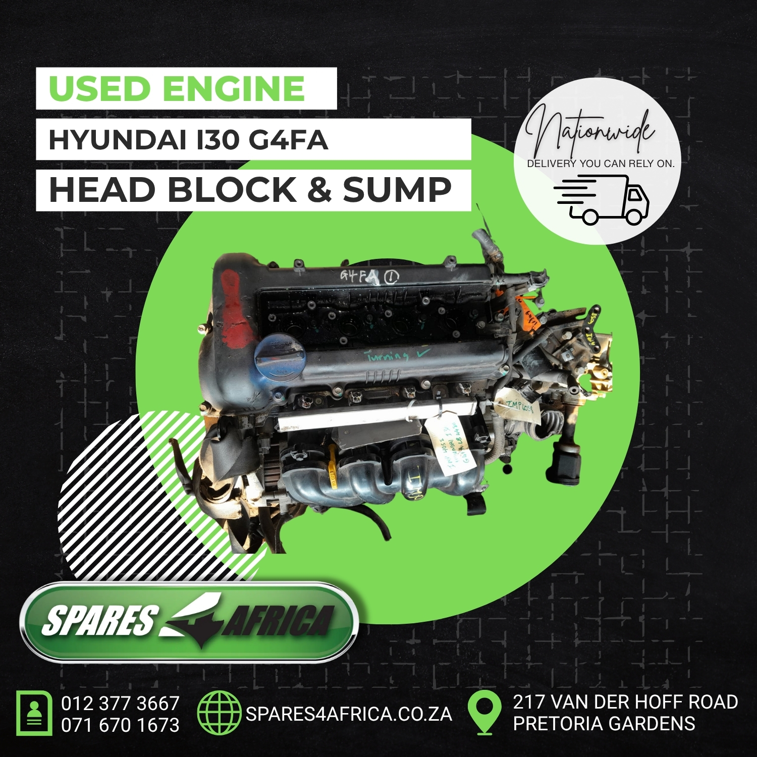 HYUNDAI i30 G4FA ENGINE (USED) – FOR SALE - Private Seller HYUNDAI i30 G4FA ENGINE (USED) – FOR SALE - Private Seller