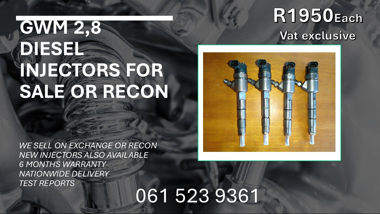 GWM 2.8 DIESEL INJECTORS FOR SALE WITH TEST REPORTS - Private Seller GWM 2.8 DIESEL INJECTORS FOR SALE WITH TEST REPORTS - Private Seller