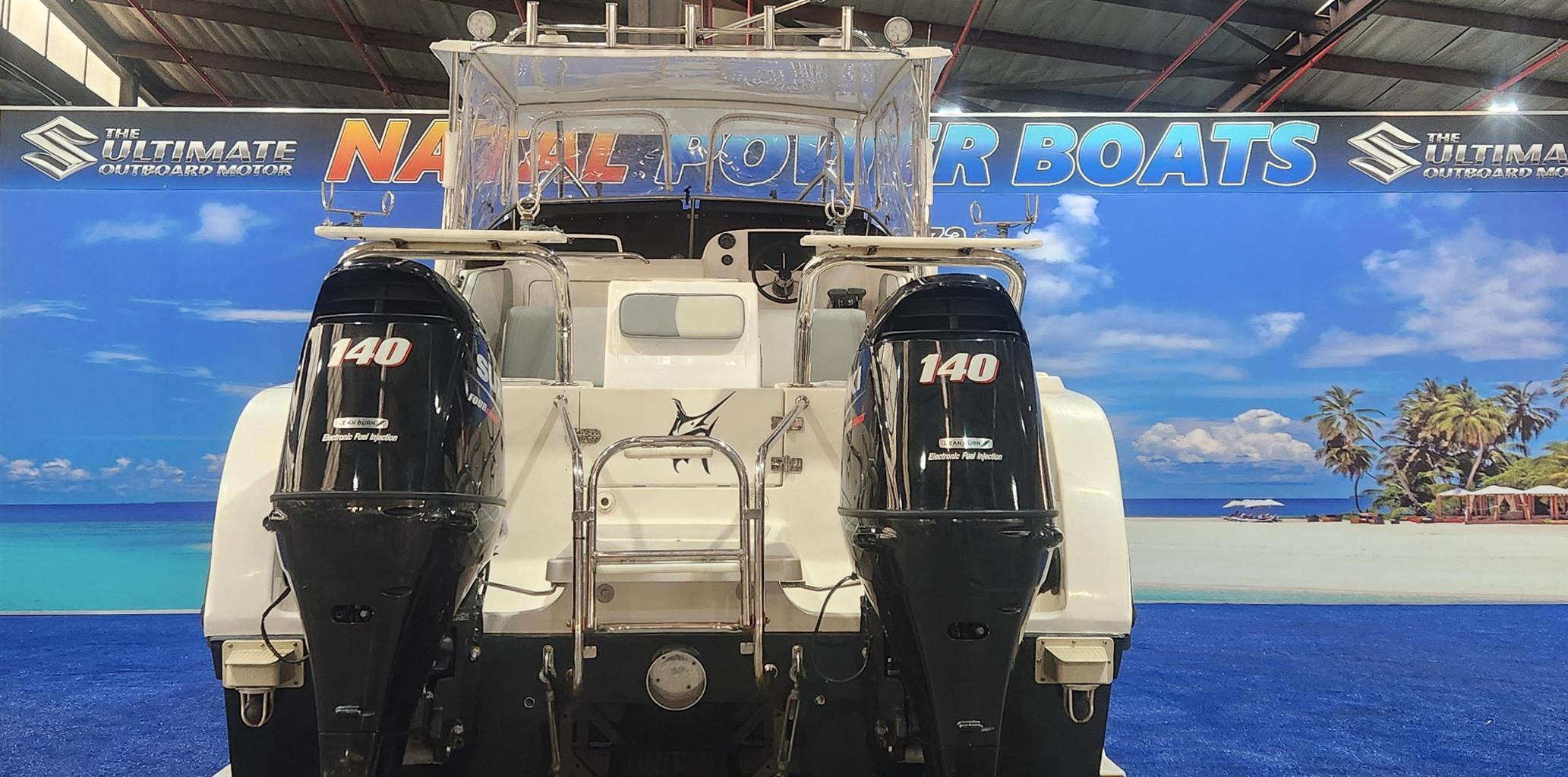 COBRA CAT 630 ON TRAILER 2 X 140 SUZUKI 4 STROKES 2014 MODEL 560 HOURS