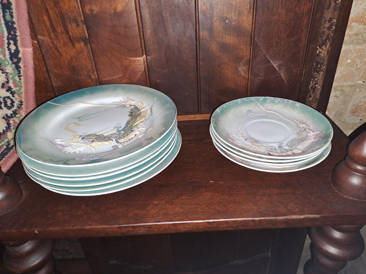 Antique Chinese tea and cake set for sale open to offers.