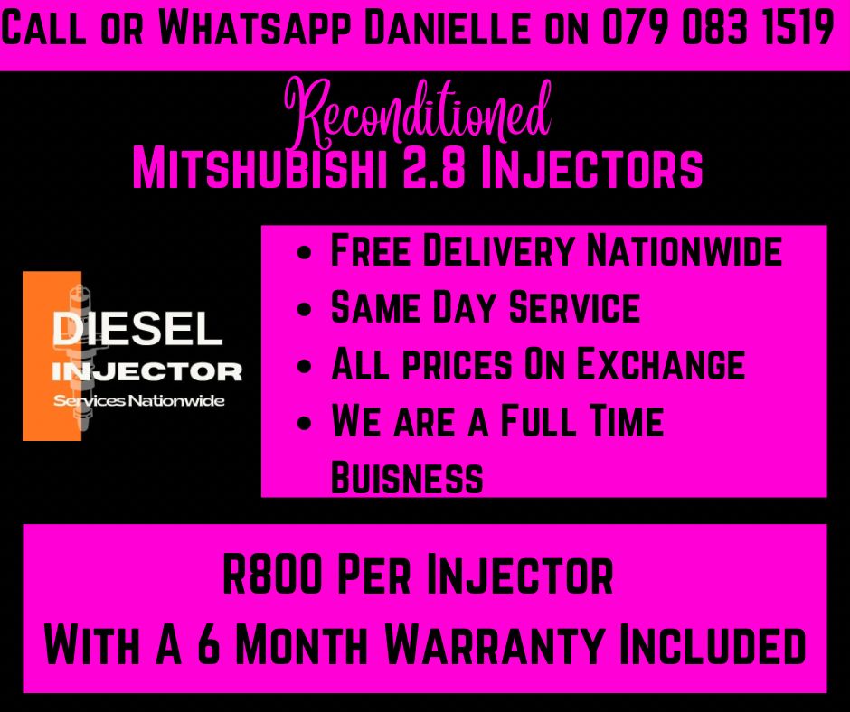 MITSHUBISHI 2.8 INJECTORS FOR SALE WITH WARRANTY INCLUDED - Private Seller MITSHUBISHI 2.8 INJECTORS FOR SALE WITH WARRANTY INCLUDED - Private Seller