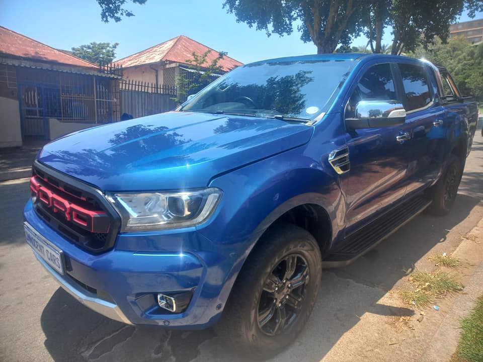 2021 FORD RANGER D-CAB 2.2 XLT DIESEL, AUTOMATIC, BLUE COLOR, MILEAGEFSH