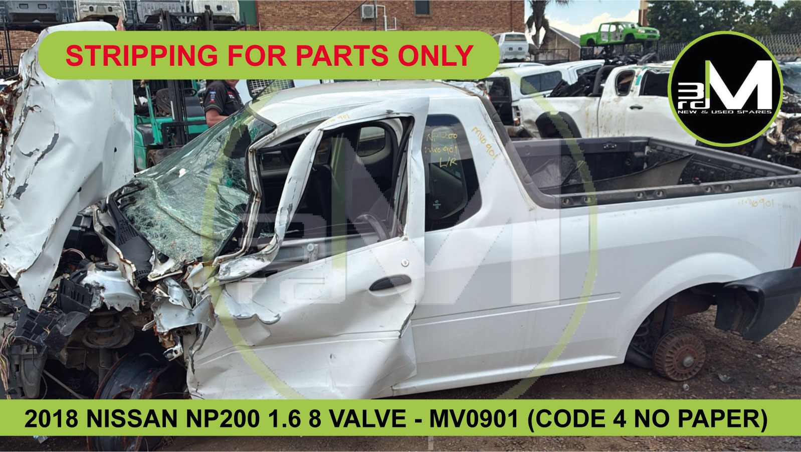 2018 NISSAN NP200 1.6 8 VALVE STRIPPING FOR PARTS (CODE 4 NO PAPERS) - Private Seller 2018 NISSAN NP200 1.6 8 VALVE STRIPPING FOR PARTS (CODE 4 NO PAPERS) - Private Seller