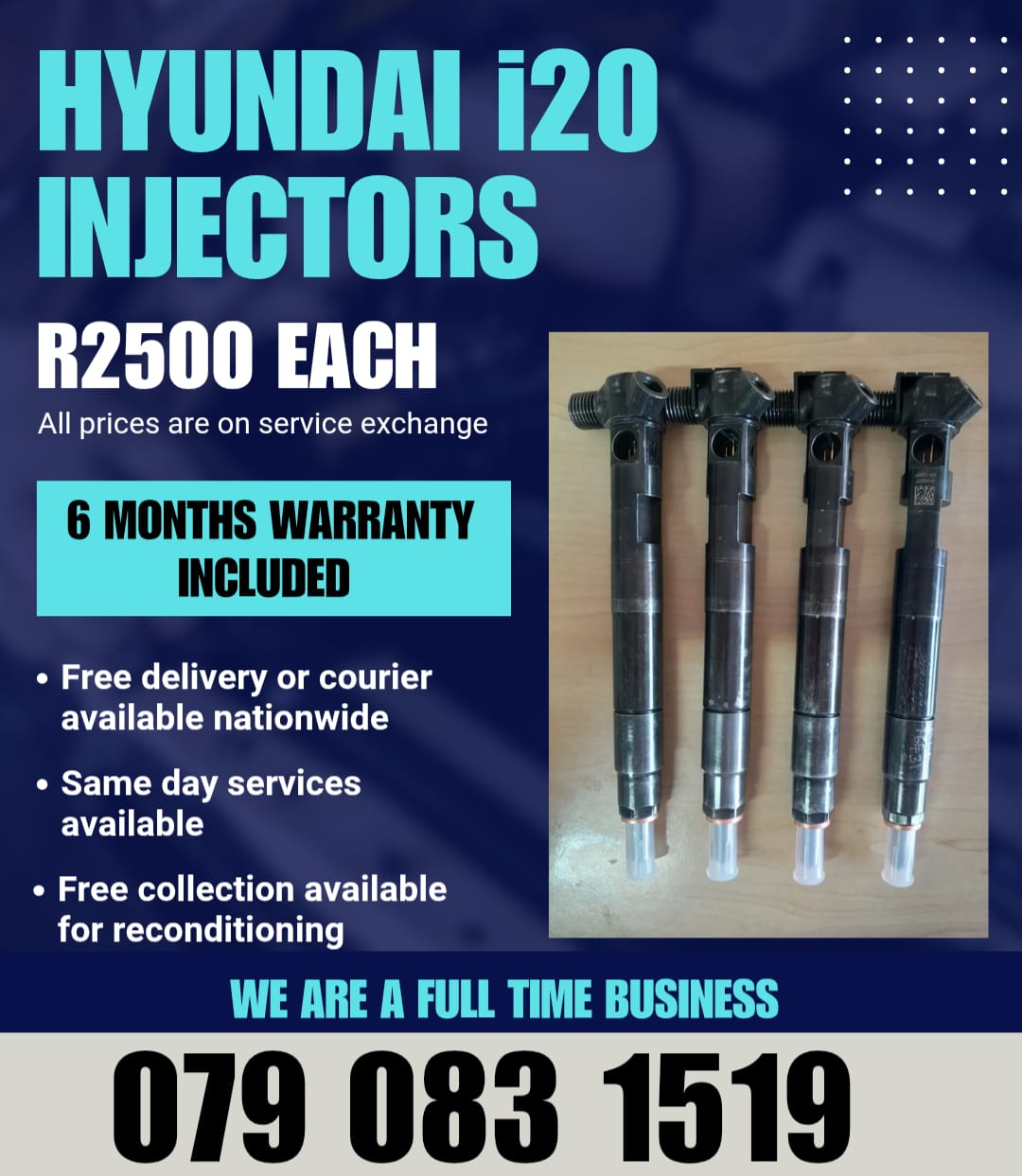 HYUNDAI I20 INJECTORS FOR SALE WITH WARRANTY - Private Seller HYUNDAI I20 INJECTORS FOR SALE WITH WARRANTY - Private Seller