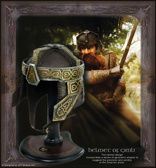 LOTR Lord of the Rings. Helm of Gimli. Limited Edition UC1384
