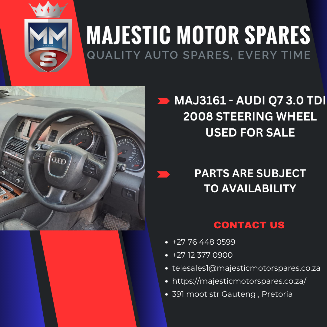 2008 Audi Q7 3.0 TDI Steering wheel used - Private Seller 2008 Audi Q7 3.0 TDI Steering wheel used - Private Seller